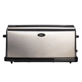 Oster 6327 Long Slot 4-Slice Brushed Stainless Steel Toaster