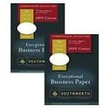 Southworth Connoisseur Collection&trade; Exceptional Business Paper, 8 1/2in. x 11in., 24 Lb., White, Box Of 500