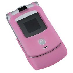 Pink Silicone Skin Case for Motorola Razr V3 / V3c / V3m
