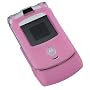 Pink Silicone Skin Case for Motorola Razr V3 / V3c / V3m