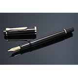 Pelikan 200 Italic Fountain Pen - Black, Italic Nib 949446
