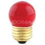Adorama Mini Darkroom Safelight Bulb, 7.5 Watt Light Red (1A) Filtered