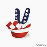 Fourth of July-Patriotic Adult Peace Hand Hat /Party Supplies/Independence Day/Novelties