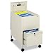 Safco Locking Mobile Tub File with Drawer, Letter Size  Putty