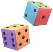 Nordesco Foam Dice, 8" x 8", Pair