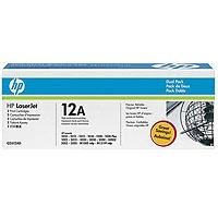 HP LaserJet 12A Print Cartridge in Retail Packaging - Dual Pack Q2612AD (Black)