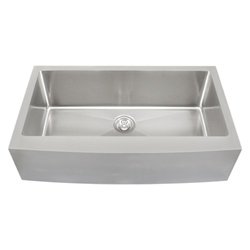 Ticor Tight Radius 36 Apron Farmhouse Curved Front Single Bowl Stainless Steel