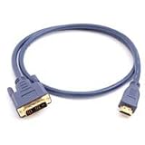 Hosa 6' HDMI Cable, HDMI Male to DVI-D Male