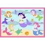 LA Rug Mermaids 19-by-29-Inch Nylon Area Rug