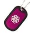 Children's Fashion Alert Dog Tag - Pink 