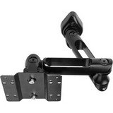 Tilt, Pan, and Extend Double Arm LCD Mount - Black