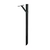 Solar Group SDPK0000 Black Heavy-Duty Steel Drive-In Mailbox Post Kit