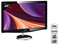 PHILIPS 248C3LHSB/00 59,90cm 23,6Zoll TFT/LCD wide LED Full HD 1920x1080 300cd 20Mio:1 5ms Preisvergleich