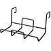 Outdoor Living : Planter Railing Bracket, Matte Black