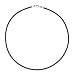 Sterling Silver Rubber Necklace - Size: 16'' to 20''