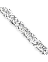 Sterling Silver 8.75inch Fancy Link Bracelet QH200-8.75"