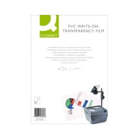 Q-Connect KF26069 OHP Write On Film (Pack of 100)