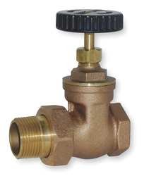Industrial Grade 1RLU4 Radiator Gate Valve, 1 1/4 In, Straight