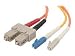 Belkin - Mode conditioning cable - LC single mode (M) - ST multi-mode (M) - 3.3 ft - fiber optic