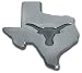 University of Texas Longhorns NCAA College Sports Debossed State Logo Metal Longhorn Auto Car Truck Emblem