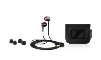 CX300-ii Precision Red - Precise Bass In-ear Canal Headphones with Asymmetrical Cable, Red by Sennheiser