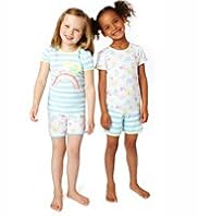 2 Pack Pure Cotton Bird Design Cosy Shortie Pyjamas