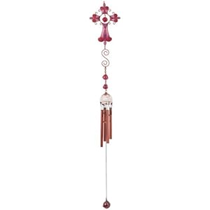 Wind Chime Copper & Gem Cross Hanging Garden Decoration Collection