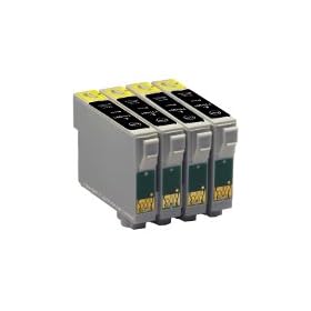 4 x T0711 (T0891) Black : 4 High Capacity Compatible Ink Cartridges for Epson Stylus Printers BW40 BX300F BX600F D78 D92 D120 DX4000 DX4050 DX4450 DX5000 DX5050 DX6000 DX6050 DX7000F DX7000FW DX7400 DX7450 DX8400 DX9450 SX20 SX21 SX100 SX 105 SX115 SX200 SX205 SX215 SX400 SX415 SX515W SX600F SX600FW Exclusively by COMPLETE RETAIL