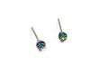 Vitrail Medium Faceted Ball Swarovski Crystal Element Stud Earrings, 4mm