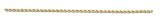 14k 2mm Diamond-cut Rope with LobSter Clasp Chain - 7 in.