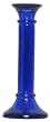 Colorful Recycled Art Glass Large Cobalt Blue Candleholder 7 3/4"H Set of Two