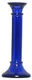 Colorful Recycled Art Glass Large Cobalt Blue Candleholder 7 3/4"H Set of Two