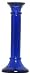 Colorful Recycled Art Glass Large Cobalt Blue Candleholder 7 3/4"H Set of Two