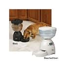 Petmate LeBistro Portion Control Automatic Pet Feeder, Bleached Linen, 5 Pounds