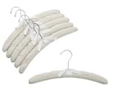 Natural Canvas Padded Hangers w/ Chrome Hook