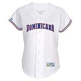 Dominican Republic 2009 World Baseball Classic Women's Replica Jersey by Majestic Athletic - White Extra Large