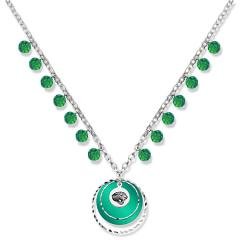 NFL Officially Licensed Jacksonville Jaguars Game Day Necklace W/ Green Bead
