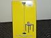 Blue Metal Torchiere Lamp