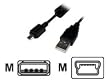 Cables Unlimited USB to Micro B Cable for Blackberry Storm, Blackberry Bold and New BlackberryTour (2 Meter. Black)