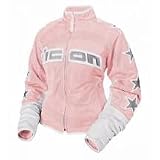 ICON HOOLIGAN 54 WOMENS TEXTILE JACKET BLUSH MD 28220083