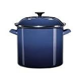 Le Creuset Enamel-on-Steel 16-Quart Covered Stockpot, Cobalt Blue