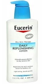 Eucerin Lotion, Daily Replenishing, Fragrance Free, 13.5 oz.