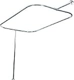 Rectangular Shower Rod - 24" X 48" Rect. Rod W/Ceiling Supp. - Sterline Corp. 4150-48-CP