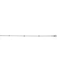 18K White Gold Diamond By The Inch Bracelet 9.5 Inch