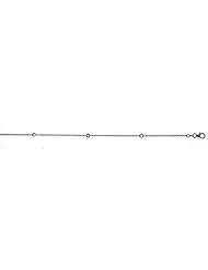 18K White Gold Diamond By The Inch Necklace 20 Inch
