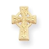 Gold-plated Celtic Cross Tie Tack - JewelryWeb