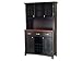 Kitchen & Housewares : Buffet with 2-Door Hutch - Black/ Oak