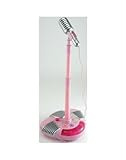 Pink Music Pop Star Singalong Microphone: Musical Party Stage Microphone Stand for the Little Idol