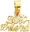 10K Yellow Gold Best Friend Charm