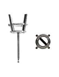 14K White Stud Earrings With Backs 1 1/2 Ct Tw